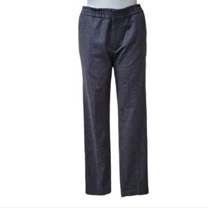 Banana Republic Grey Women's Tapered Leg Dress Trousers Sz L Wool Blend